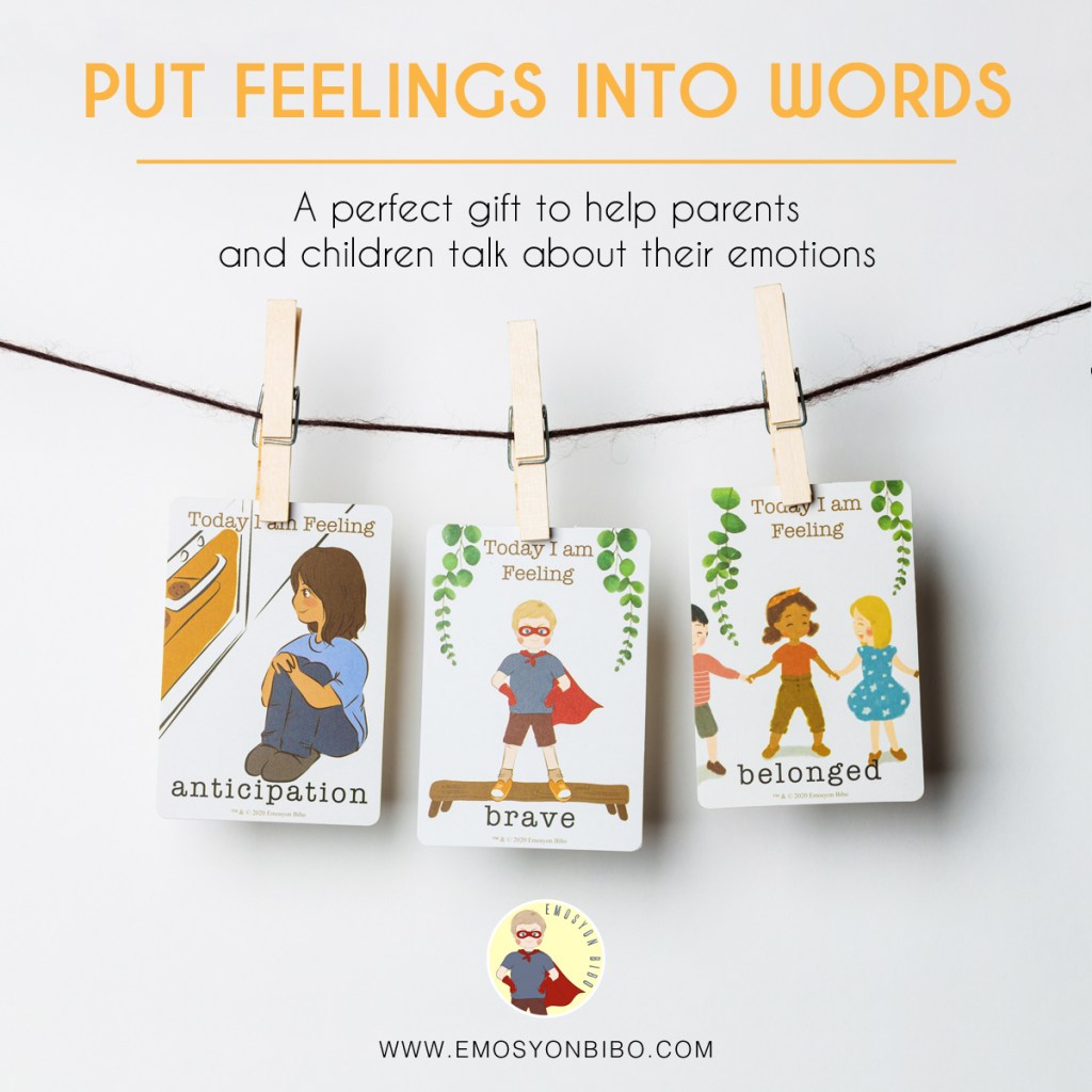 Emotional Intelligence Philippines, emotion cards, feeling cards, emotional intelligence, socio-emotional learning, emotional literacy, parenting, calm parenting, emosyon bibo, gentle parenting, intentional parenting, emosyon bibo cards, kid using emotion cards, how to use feeling cards 