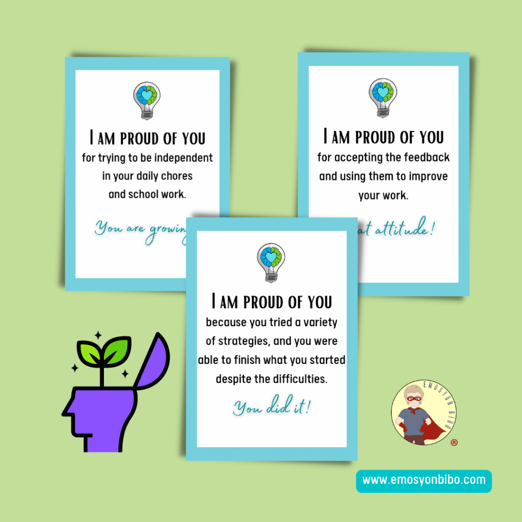 growth mindset, fixed mindset, growth mindset cards, values cards, emotion cards, feeling cards, emotional intelligence, socio-emotional learning, emotional literacy, parenting, calm parenting, emosyon bibo, gentle parenting, intentional parenting, emosyon bibo cards